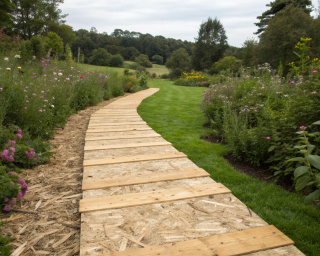 ОСБ для садовых дорожек - можно ли использовать?